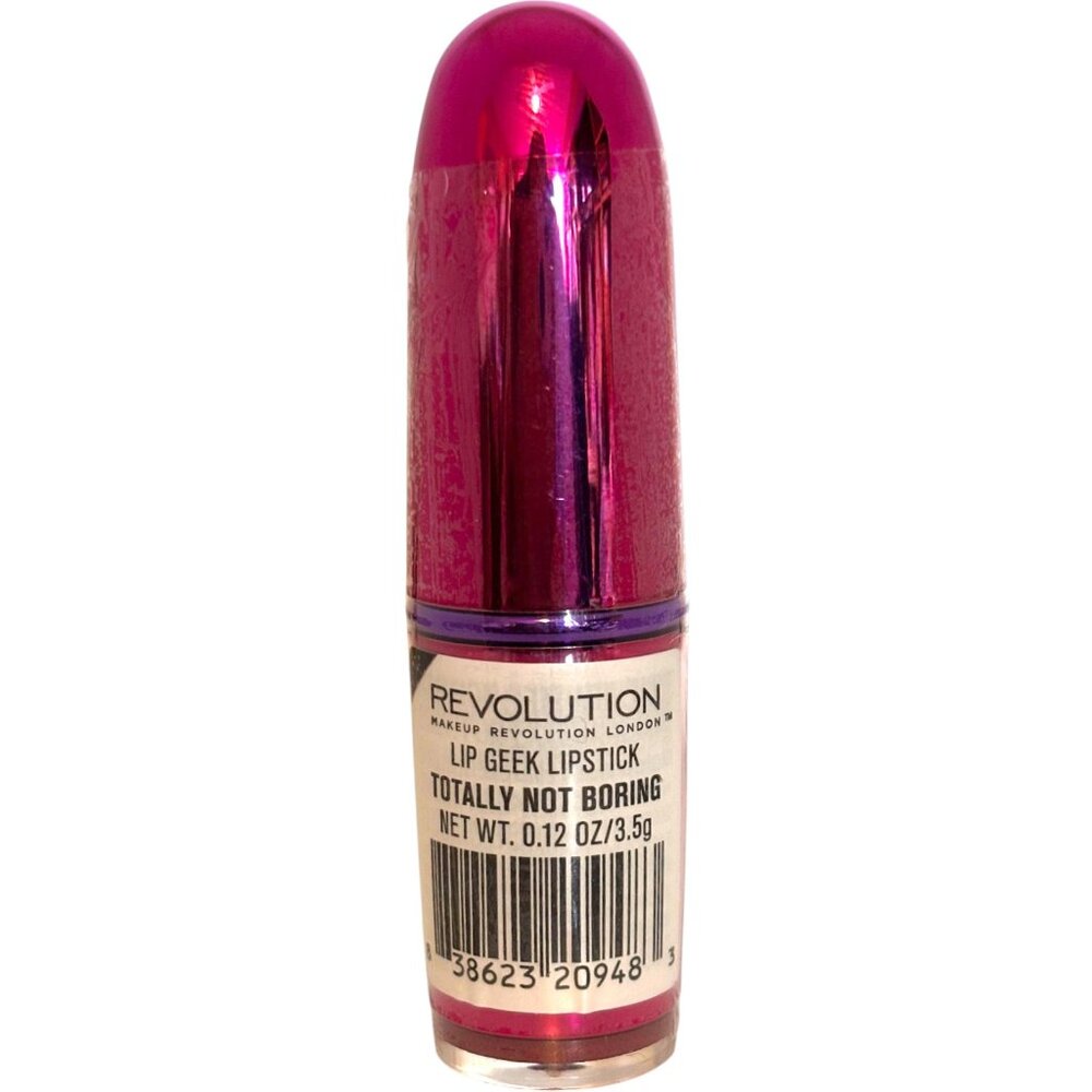 Revolution‎ Lip Geek Lipstick-Totally Not Boring-Sealed NWOB